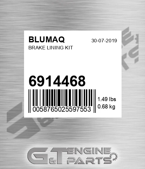 6914468 BLUMAQ Brake Lining Kit