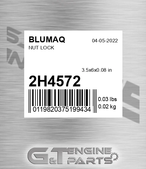 2H-4572 Nut Lock