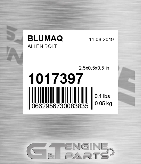 101-7397 Allen Bolt for BLUMAQ