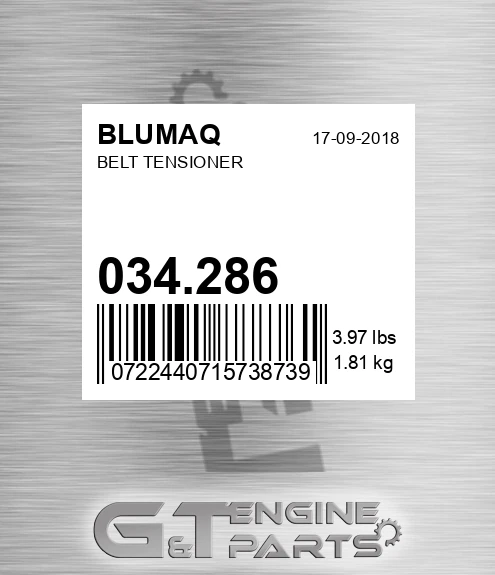 034.286 BLUMAQ Belt Tensioner