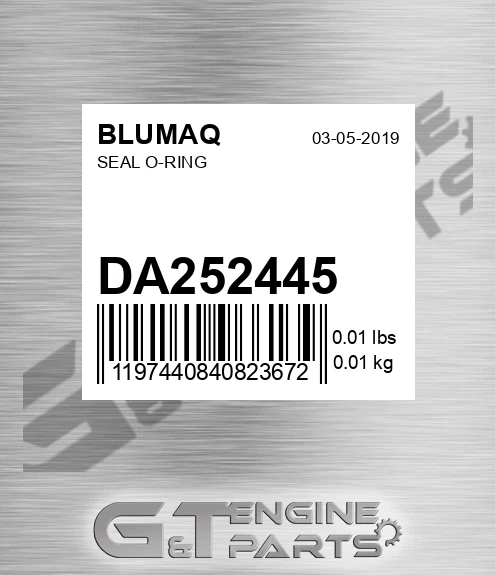 DA252445 Seal O-ring for BLUMAQ