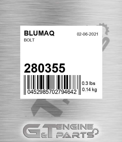 280355 BLUMAQ Bolt