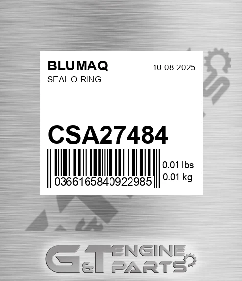 CSA27484 BLUMAQ Seal O-ring
