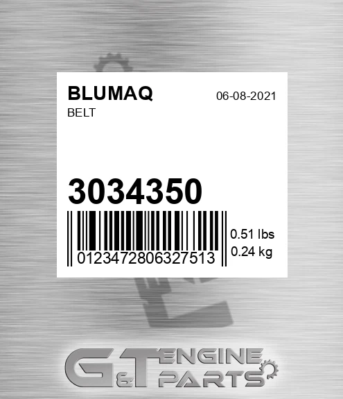 3034350 Belt for BLUMAQ