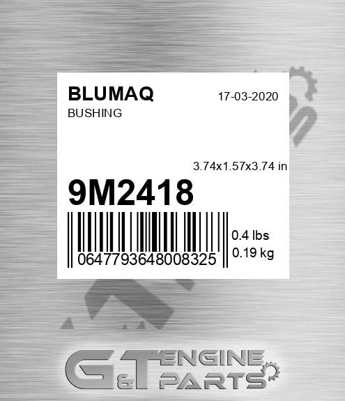 9M-2418 Bushing for BLUMAQ