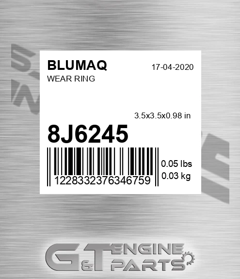 8J-6245 Wear Ring for BLUMAQ