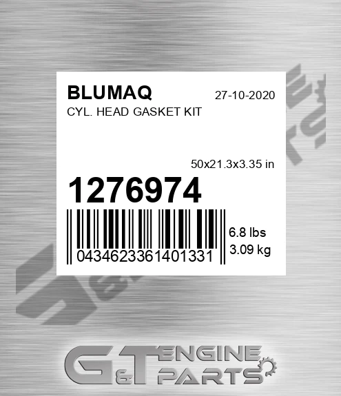 127-6974 Cyl. Head Gasket Kit for BLUMAQ