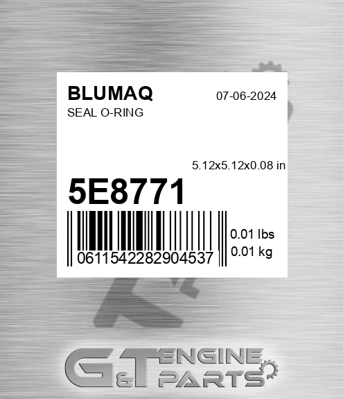 5E-8771 Seal O-ring