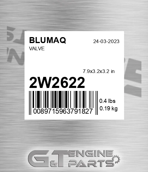 2W-2622 Valve