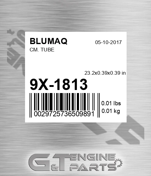 9X-1813 Cm. Tube for BLUMAQ