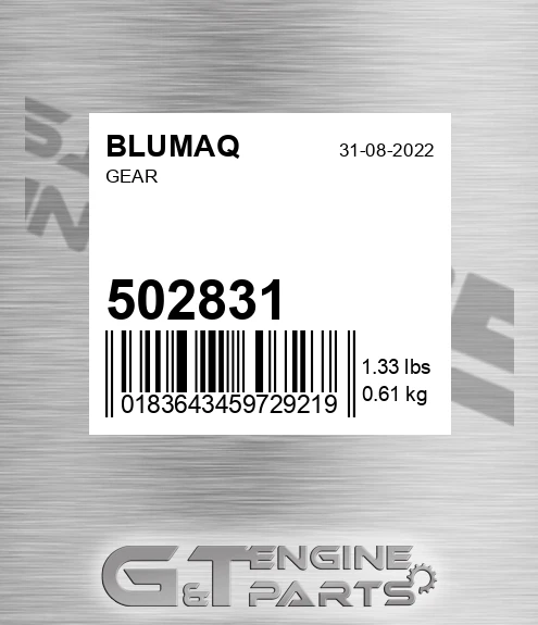 502831 Gear for BLUMAQ