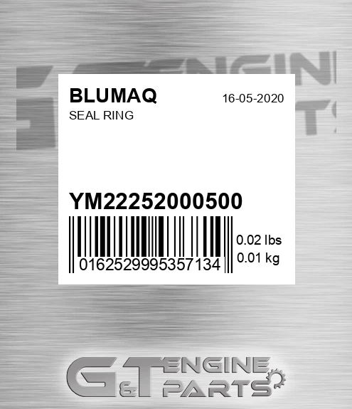 YM22252-000500 Seal Ring for BLUMAQ
