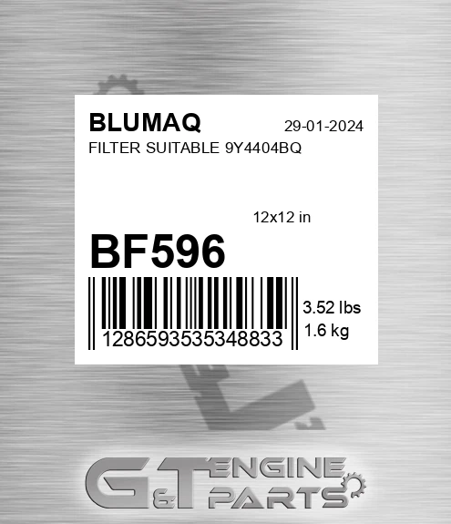 BF596 Filter Suitable 9y4404bq
