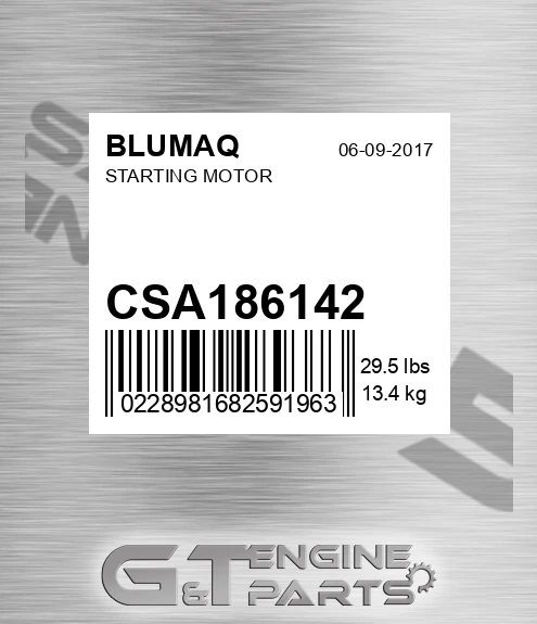 CSA186142 BLUMAQ Starting Motor