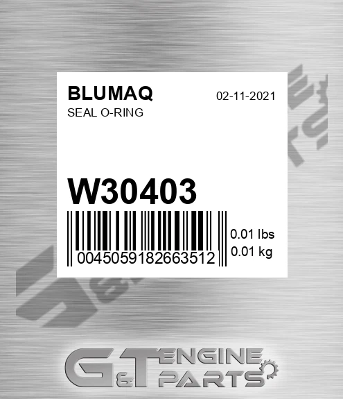 W30403 BLUMAQ Seal O-ring