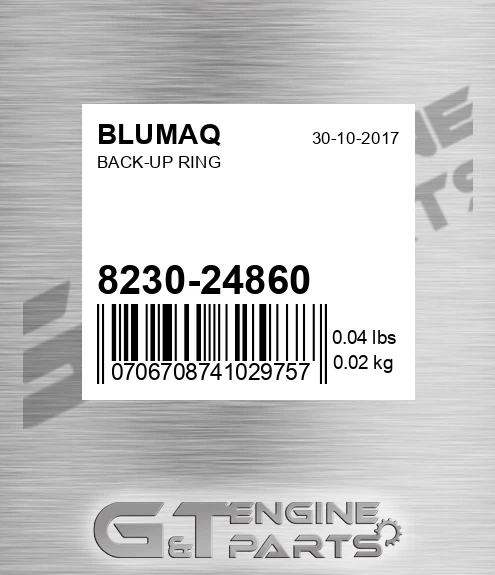 8230-24860 Back-up Ring