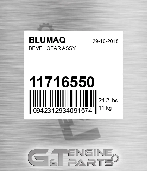 11716550 Bevel Gear Assy. for BLUMAQ
