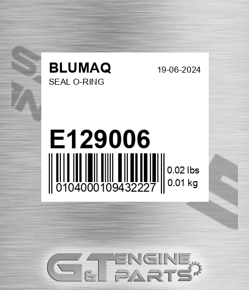 E129006 Seal O-ring