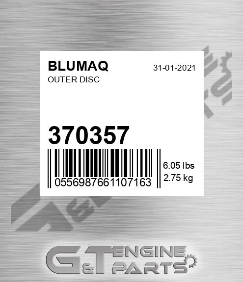 370357 Outer Disc for BLUMAQ
