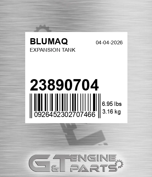 23890704 Expansion Tank for BLUMAQ