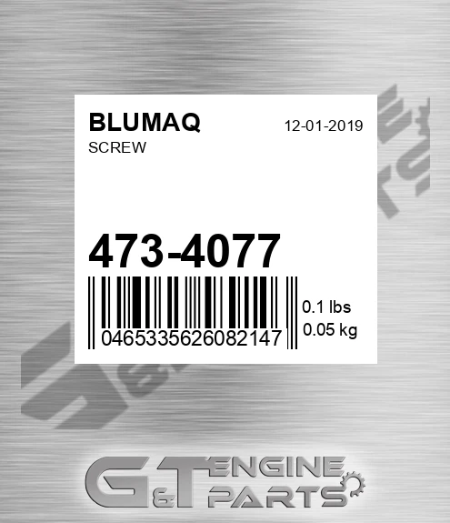 473-4077 Screw for BLUMAQ