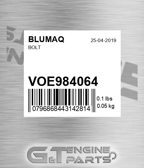 VOE984064 Bolt for BLUMAQ