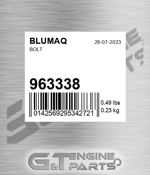 963338 Bolt for BLUMAQ