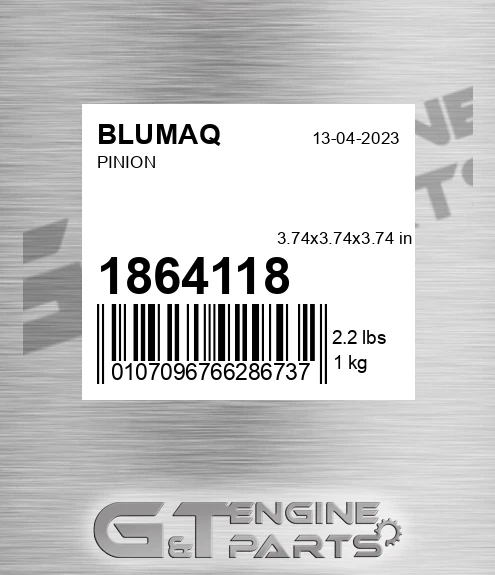 186-4118 BLUMAQ Pinion