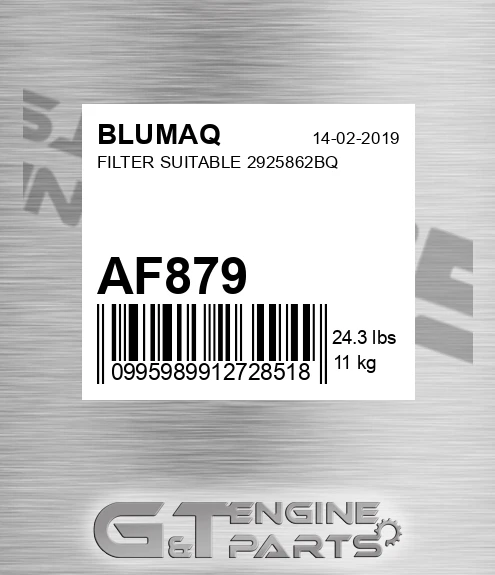 AF879 BLUMAQ Filter Suitable 2925862bq