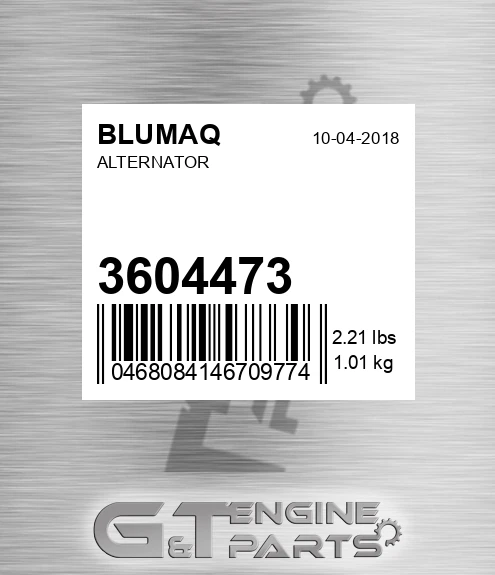 3604473 BLUMAQ Alternator