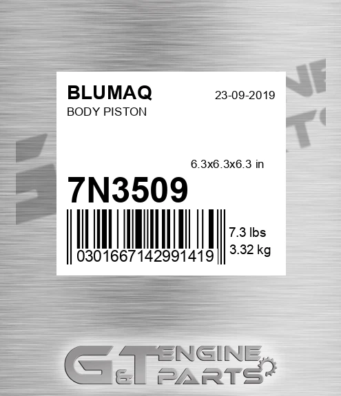 7N-3509 Body Piston for BLUMAQ