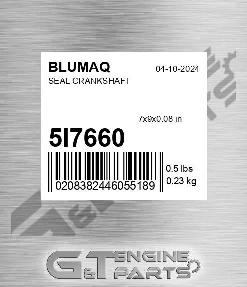 5I-7660 Seal Crankshaft for BLUMAQ