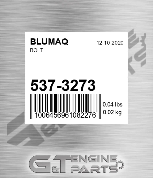 537-3273 Bolt for BLUMAQ