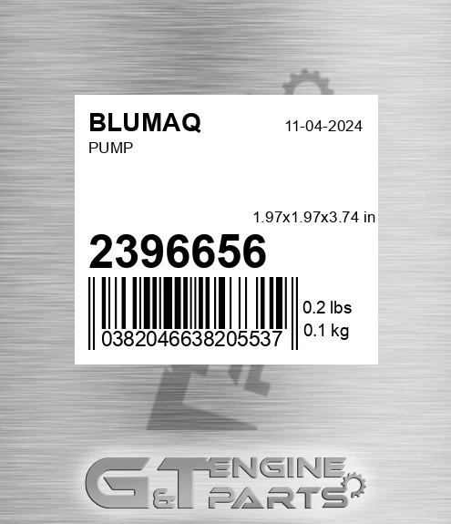 239-6656 Pump for BLUMAQ