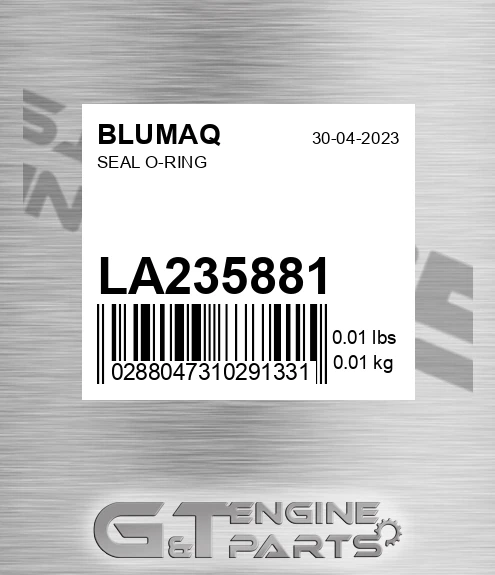 LA235881 Seal O-ring