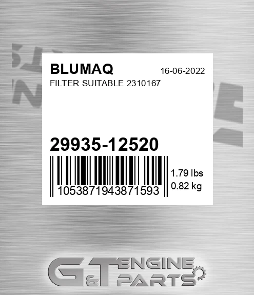 29935-12520 Filter Suitable 2310167