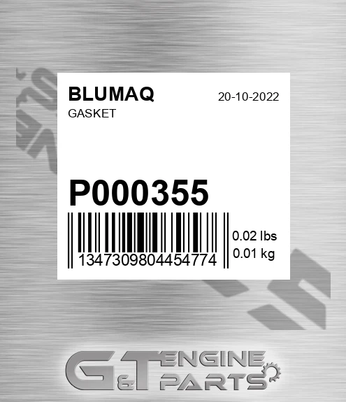 P000355 Gasket for BLUMAQ