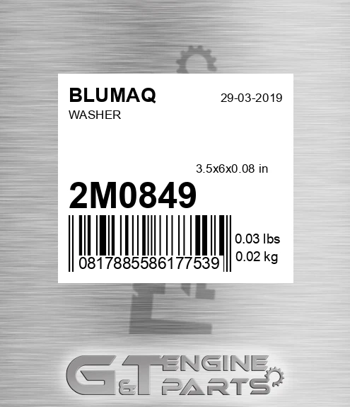 2M-0849 Washer