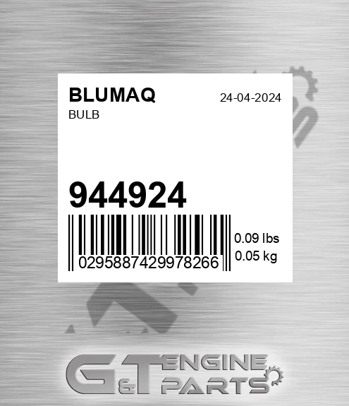 944924 Bulb for BLUMAQ