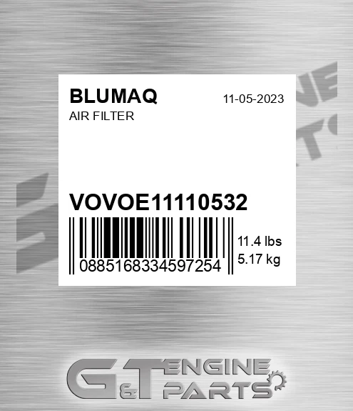 VOVOE11110532 Air Filter for BLUMAQ