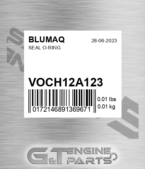 VOCH12A-123 Seal O-ring for BLUMAQ