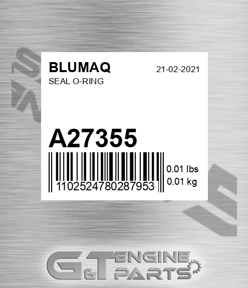A27355 BLUMAQ Seal O-ring