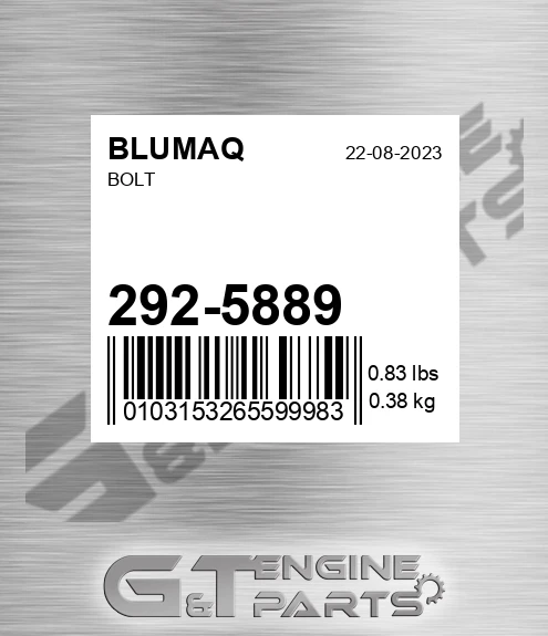 292-5889 Bolt