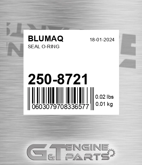 250-8721 Seal O-ring for BLUMAQ