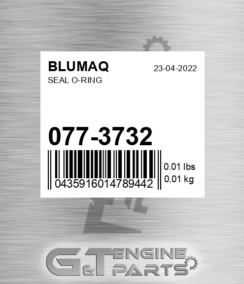 077-3732 Seal O-ring for BLUMAQ