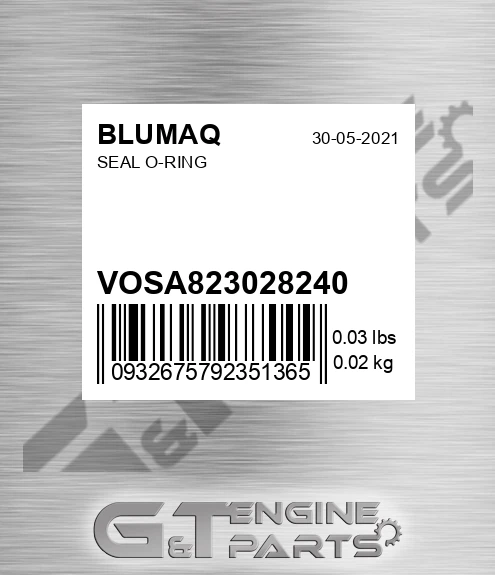 VOSA8230-28240 Seal O-ring for BLUMAQ