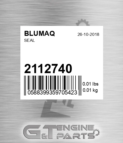 2112740 Seal for BLUMAQ