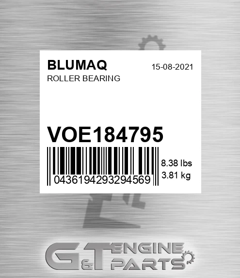 VOE184795 Roller Bearing for BLUMAQ