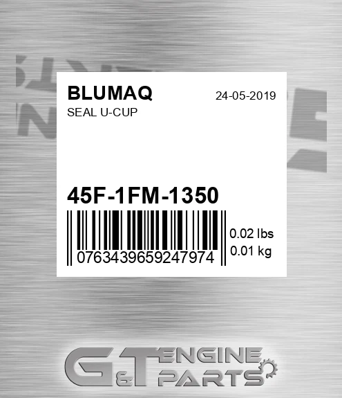 45F-1FM-1350 Seal U-cup for BLUMAQ