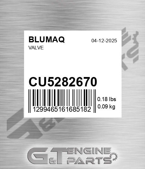 CU5282670 BLUMAQ Valve
